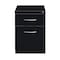 Hirsh 15 in W 2 Drawer Pedestal Files, Black, Letter 21119 - alternate 4